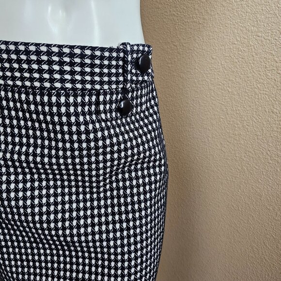 ANN TAYLOR Wool Blend Black/White Mini Skirt~Size 2 - Picture 3 of 11